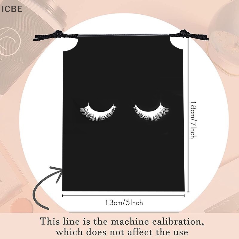 Set 50 Túi Nhựa Dây Rút Đựng Đồ Trang Điểm Tiện Dụng Khi Đi Du Lịch