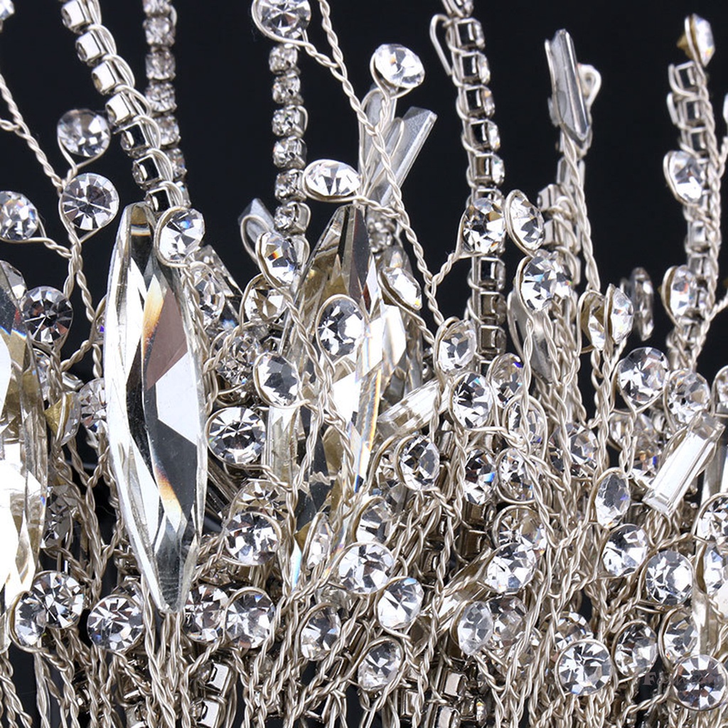 Vương Miện Đội Đầu Đính Đá Phong Cách Vintage Độc Đáo