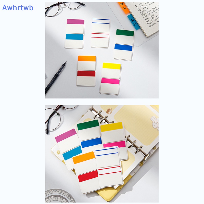 Set 50 Tờ Giấy Dán Đánh Dấu Sách Hình Lá Cờ Có Thể Viết Lên Sách Mới