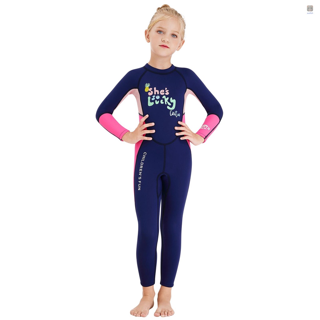 Bộ Đồ Bơi Lặn Một Mảnh Tay Dài Có Khóa Kéo An Toàn Khô Nhanh Dành Cho Bạn Gái