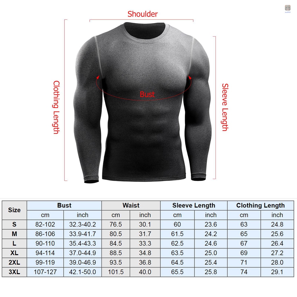 Set 3 Áo Thun Thể Thao Dài Tay Khô Nhanh Chống Ẩm Cho Nam