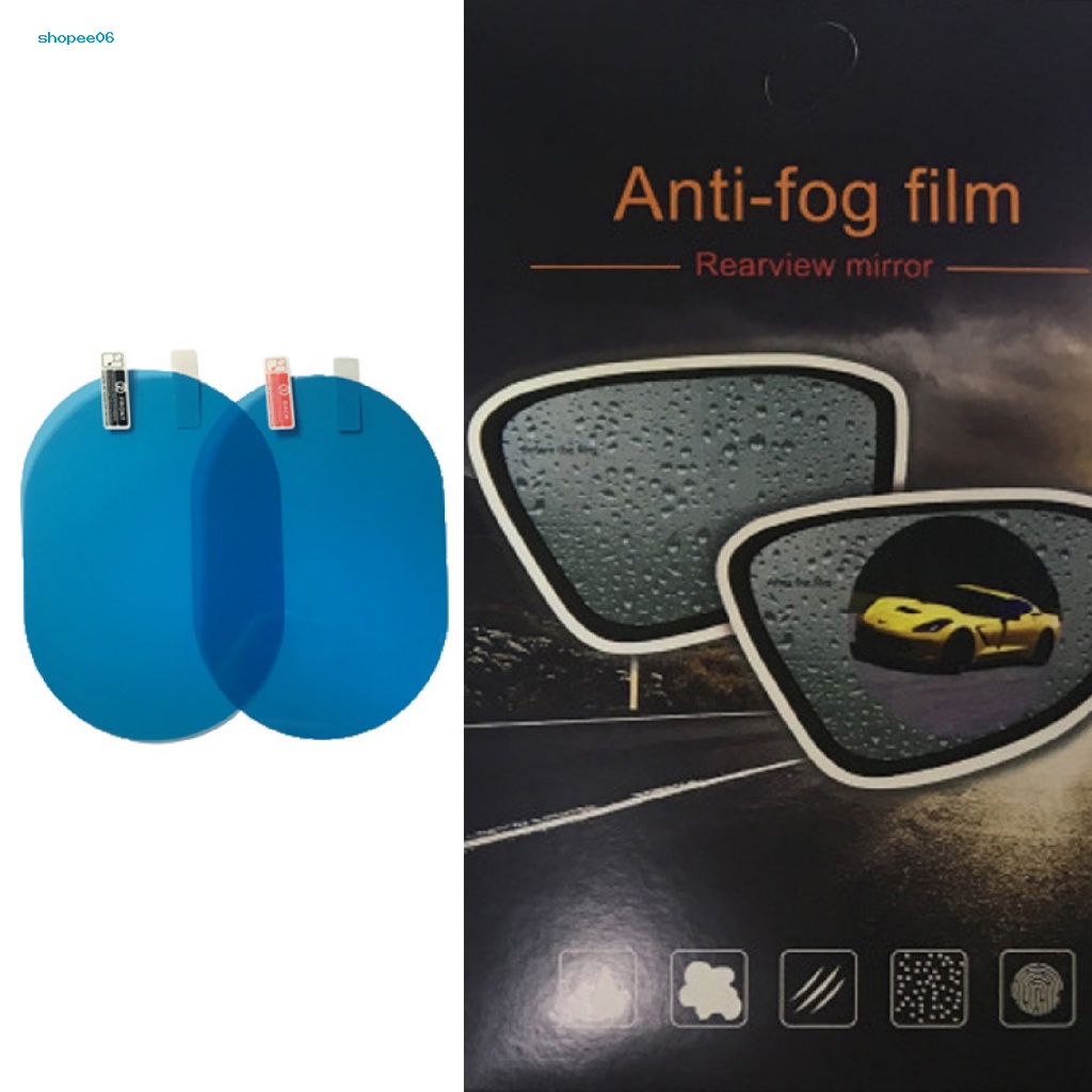 1 Cặp Vỏ Bọc Gương Chiếu Hậu Xe Máy / Ô Tô Hình Oval Chống Nước / Sương Mù / Mưa