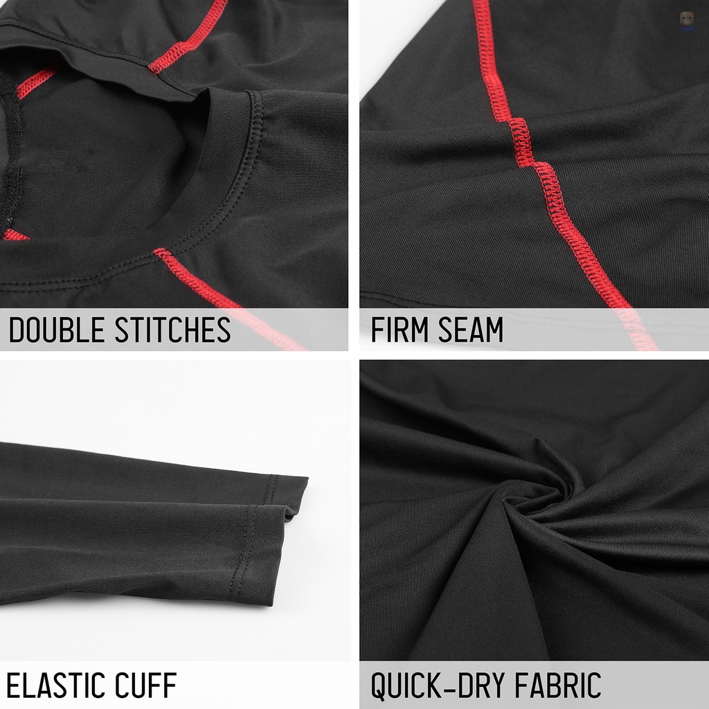 Bộ Trang Phục Thể Thao 3 Món Áo Thun Tay Dài Cổ Tròn + Áo Thun Dạng Lưới