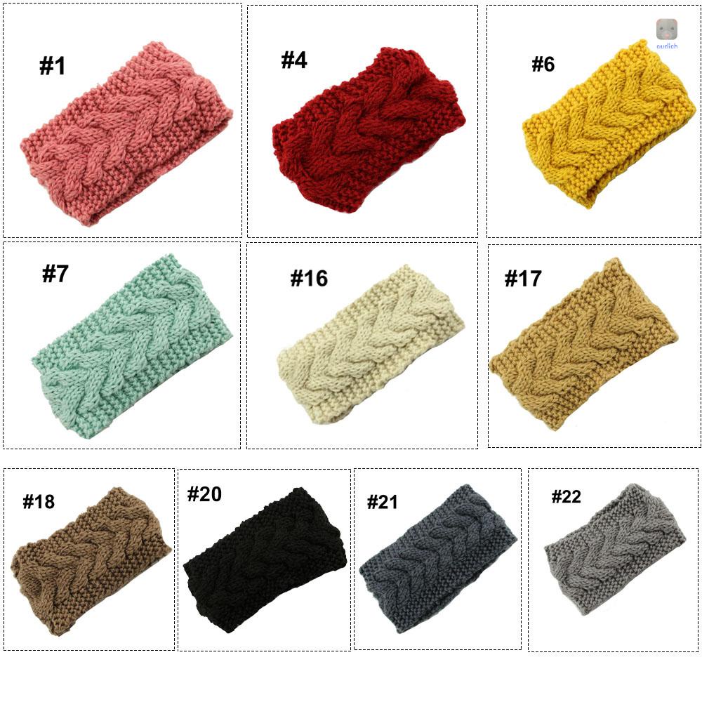 Băng Đô Len Giữ Ấm Tai Màu Trơn Thời Trang Cho Nữ #17