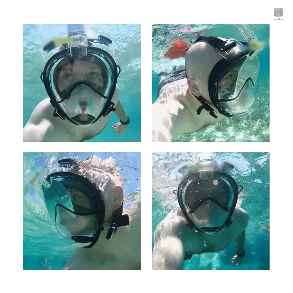 Ống Thở Lặn Biển TOMSHOO 180 Độ Cho Người Lớn° Thiết Kế Toàn Mặt Toàn Diện Với Thiết Kế Gắn Máy Ảnh Hành Động Cho Panoramic