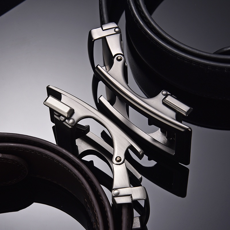 Thắt Lưng Da Khóa Tự Động Thời Trang Thanh Lịch Cho Nam