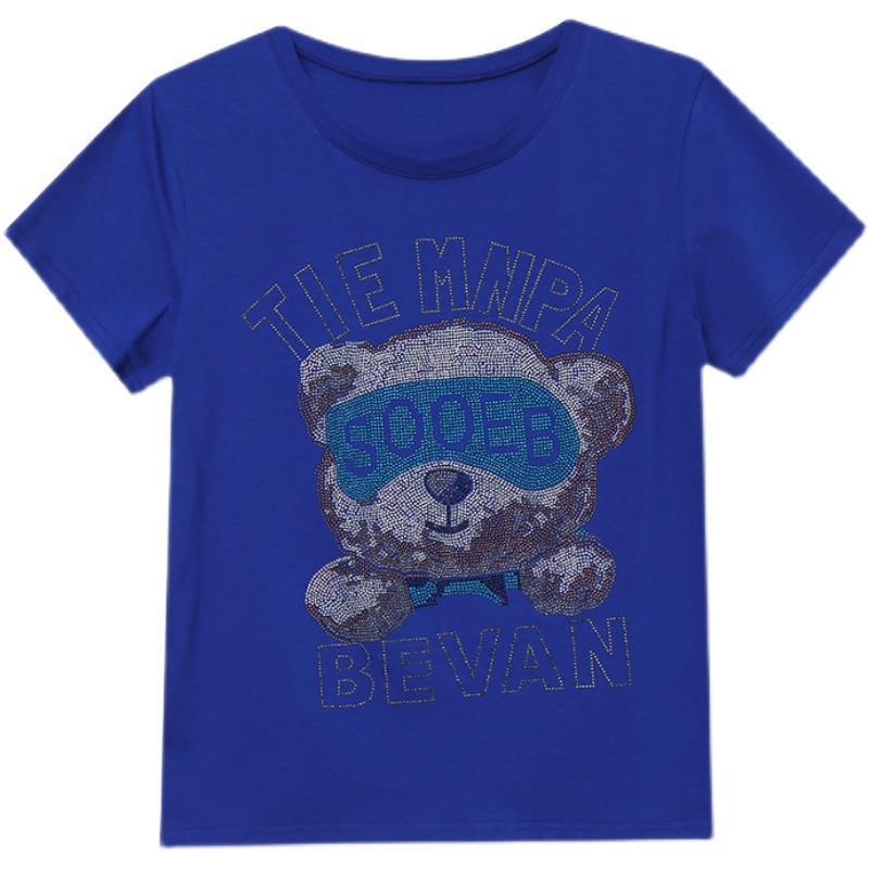 Áo Thun Cotton Tinh Khiết Tay Ngắn Phong Cách Phương Tây Thời Trang Mùa Hè 2023 Phong Cách Mới Cho Phụ Nữ Tuổi Trung Niên