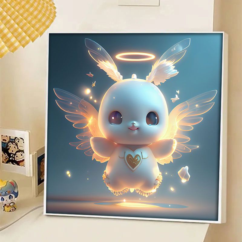 Bộ Tranh Đính Đá Tự Làm Họa Tiết Hoạt Hình Xinh Xắn Dành Cho Bé