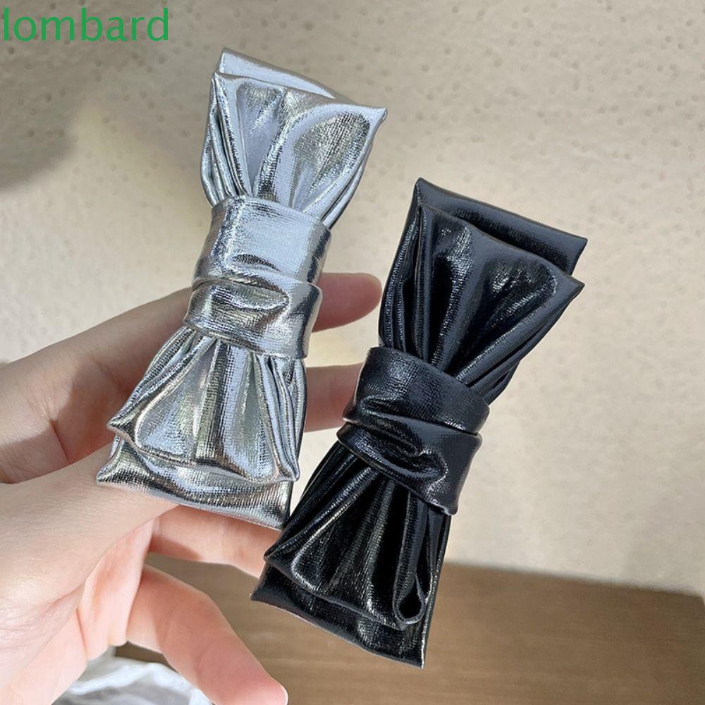 Kẹp Tóc Nơ Bướm Bằng Da PU Y2K Phong Cách Lolita Dễ Thương Dành Cho Bạn Nữ