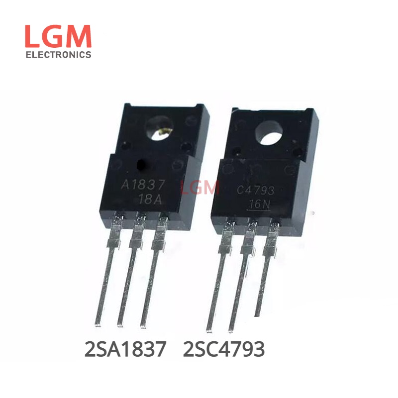 10 Chiếc Transistor Chính Hãng 2SA1837 2SC4793 2SA1930 2SC5171 A1837 C4793 A1930 C5171 TO220F 230V 1
