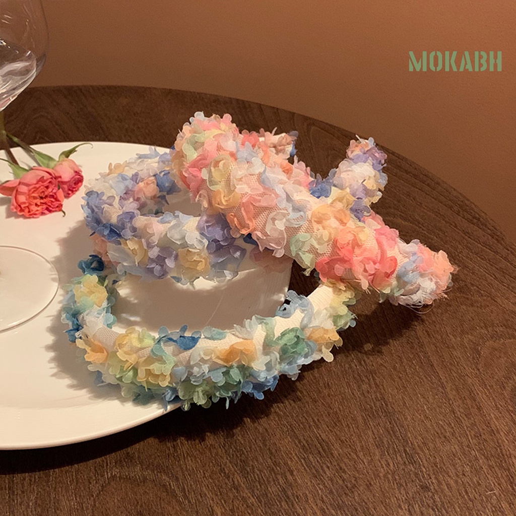 Băng Đô Hoa Nhiều Màu Sắc Ngọt Ngào Cho Nữ