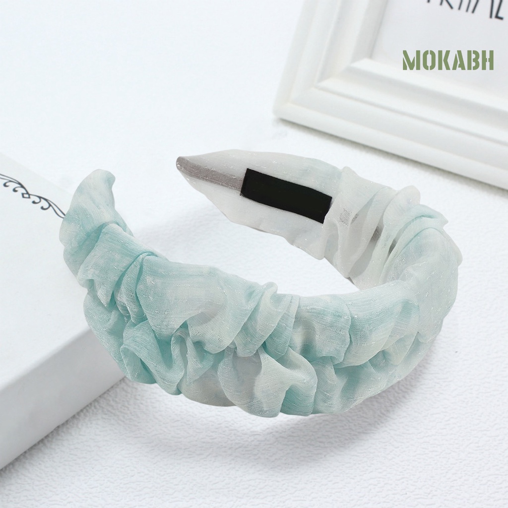 Băng Đô Vải Tuyn Chống Trượt Màu Sắc Gradient Thời Trang Cho Nữ