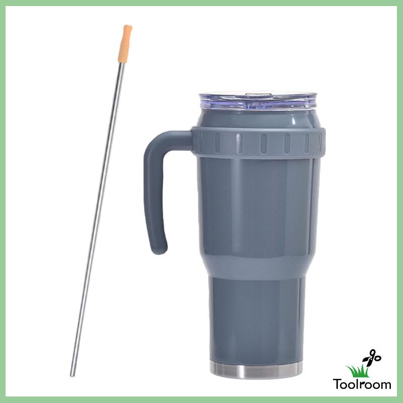 Cốc Uống Nước 40oz Có Tay Cầm Chống Rò Rỉ Phù Hợp Cho Xe Hơi