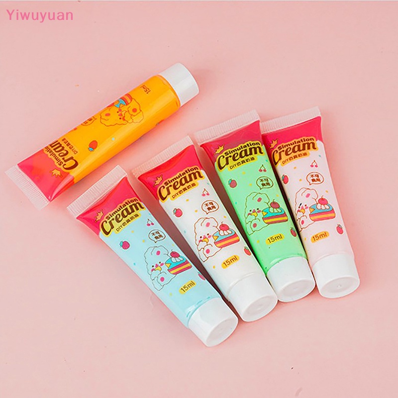 Ốp Điện Thoại Gel Đất Sét Mềm Hình Bánh Kem Giả 15ML DIY