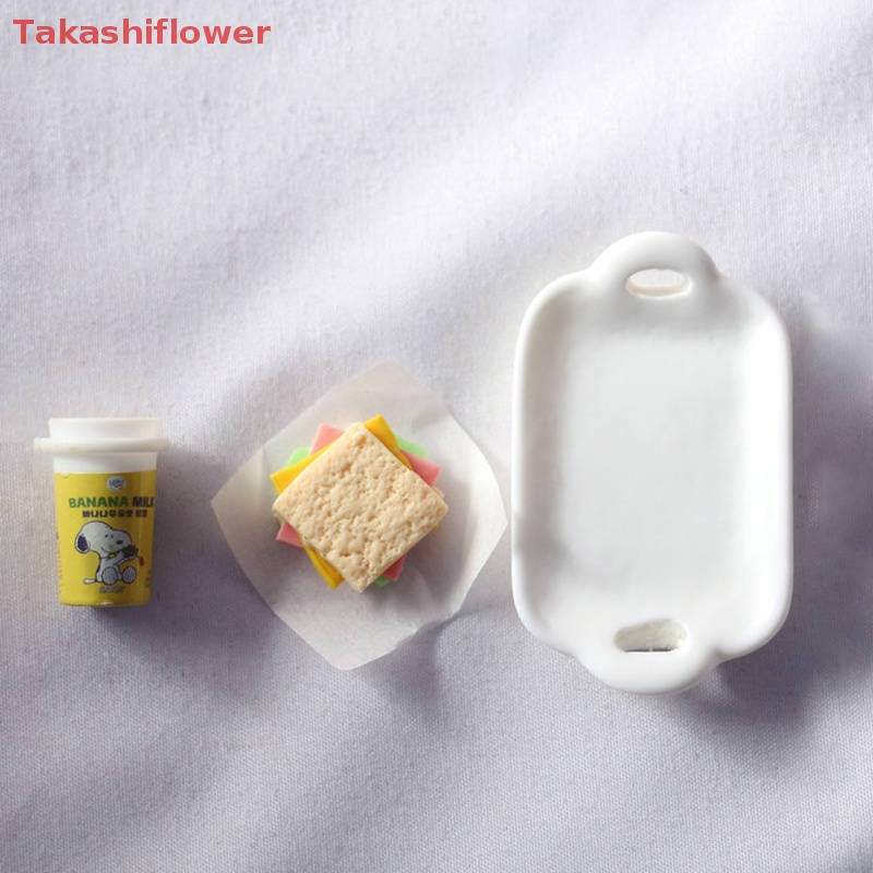 Mô Hình Bữa Sáng Thức Ăn Trang Trí Nhà Búp Bê