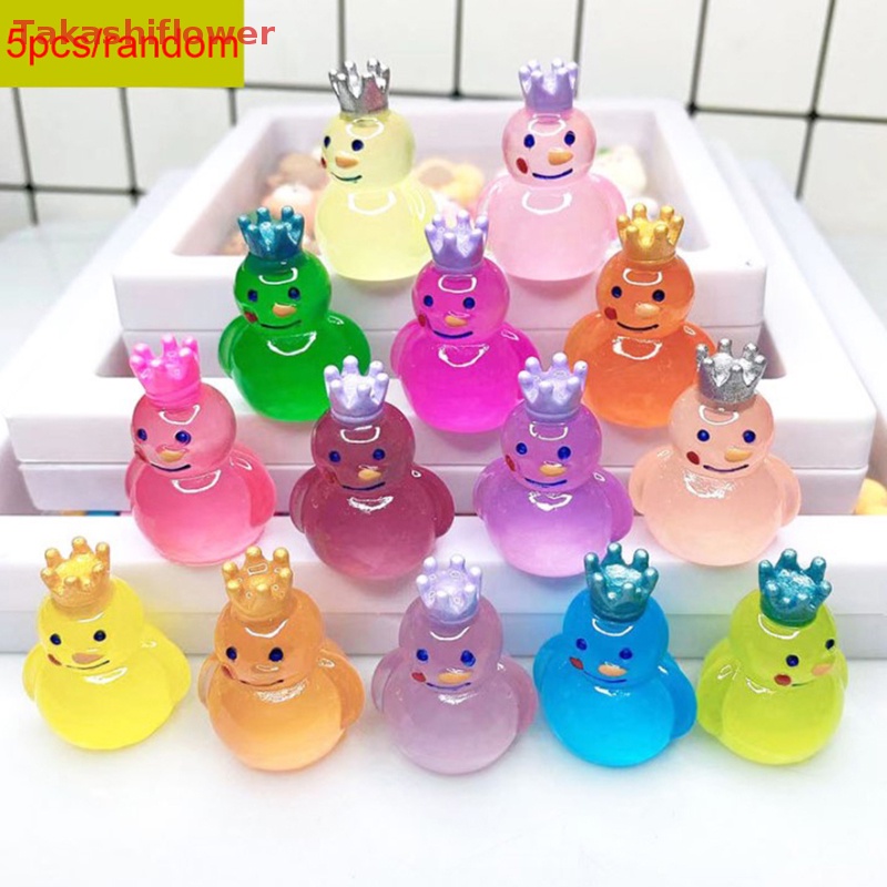 Bộ 5 Mô Hình Búp Bê Mini Phát Sáng Trong Bóng Tối Trang Trí Tiểu Cảnh