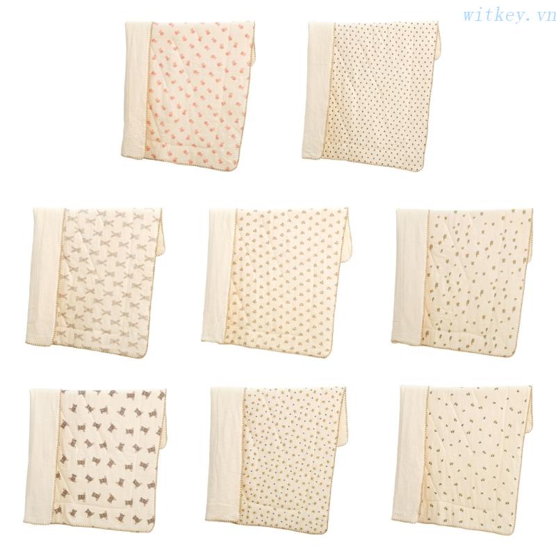 Chăn Quấn Em Bé Chất Liệu Cotton Muslin- Mềm Mại Nhiều Họa Tiết