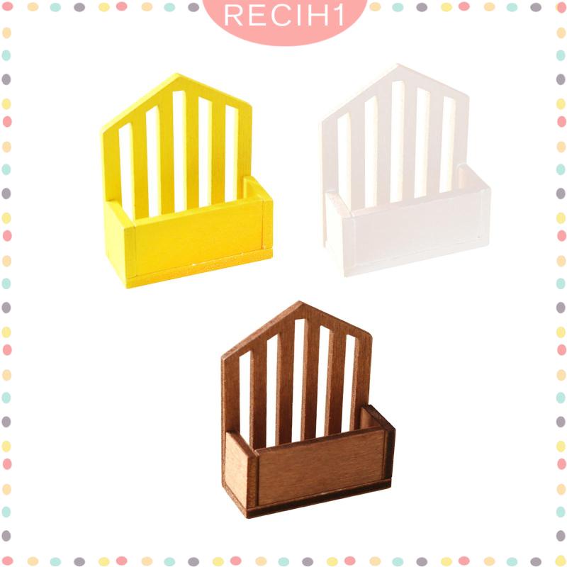 Giỏ Đựng Đồ Chơi Bằng Gỗ Tỉ Lệ 1: 12 Dùng Trang Trí Nhà Búp Bê