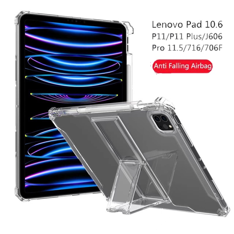 Ốp Máy Tính Bảng Trong Suốt Có Ngăn Đựng Bút Cho Lenovo Tab P11 Pro / P11 Plus / Lenovo Xiaoxin Pad 2022 10.6 Pad Pro 11.5