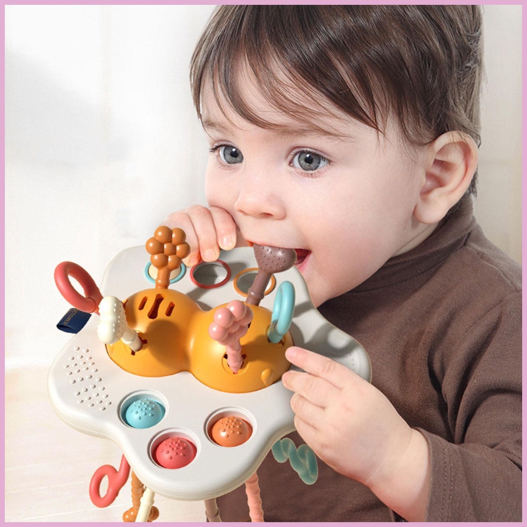 Đồ Chơi Dây Kéo Dạy Học Theo Phương Pháp Montessori Với Bong Bóng Đơn Giản Cho Bé