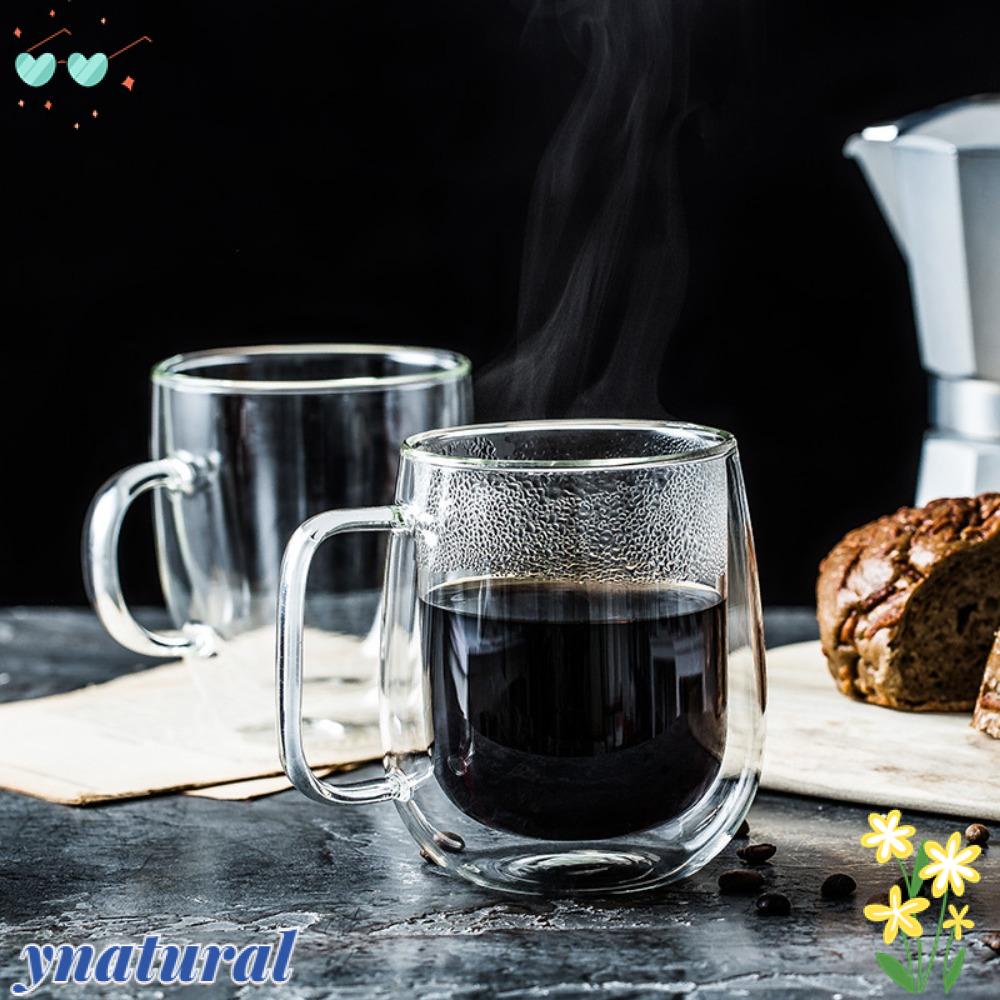 Cốc Thủy Tinh Uống Cà Phê Espresso Mini Hai Lớp Cách Nhiệt Màu Trong Suốt