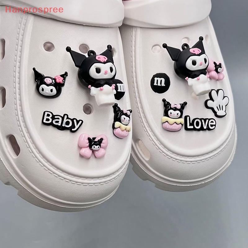 1 Bộ Phụ Kiện Trang Trí Giày Hình Hoa Hoạt Hình Tháo Rời Được DIY