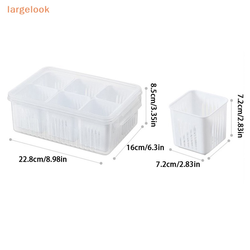 Hộp Đựng Thực Phẩm 6 Ngăn Trong Tủ Lạnh