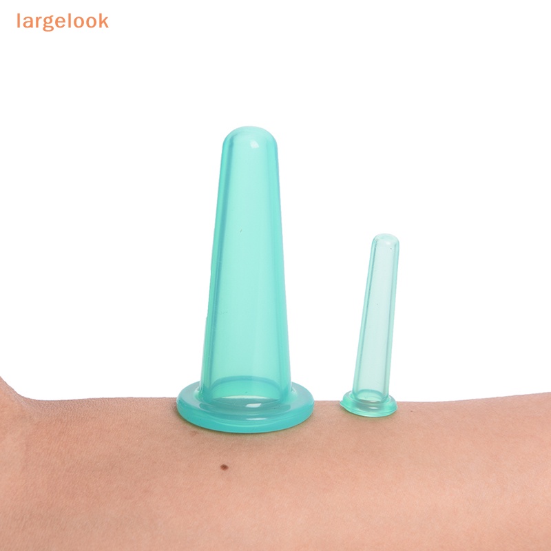 Set 4 Cốc Giác Hơi Mát Xa Mặt Bằng Silicone Tiện Dụng