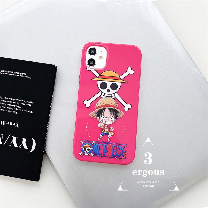 Ốp Điện Thoại TPU Mềm Họa Tiết ONE PIECE Cho IPhone 14 13 12 11 Pro Max SE2020 X XR Xs Max 7 8 6 6s Plus