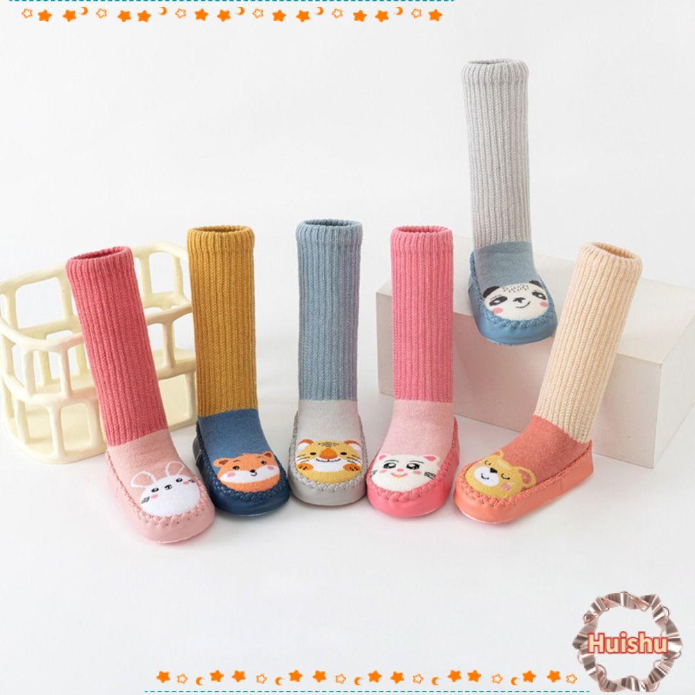 1 Đôi Vớ Mềm Chống Trượt Hình Hoạt Hình Dễ Thương Cho Bé