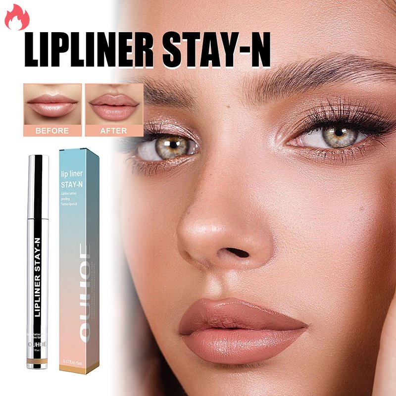 Bút Kẻ Viền Môi Dạng Lột Không Phai Màu Sắc Thời Trang