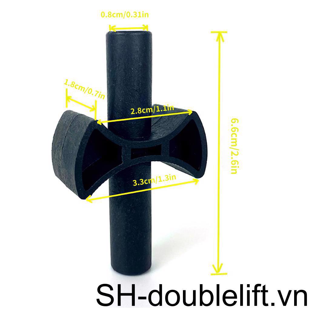 Set 12 Miếng Đệm Bằng Nhựa ABS Dày Dặn Màu Đen Thay Thế Cho Tấm Chắn Đường Viền Chữ Thập