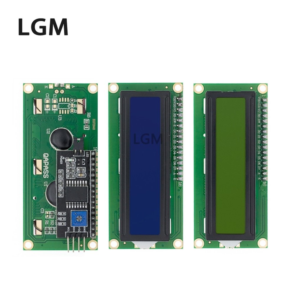 LCD1602 1604 Mô-đun LCD Màn hình xanh / vàng xanh 16x2 Nhân vật Màn hình LCD PCF8574T PCF8574 IIC Gi
