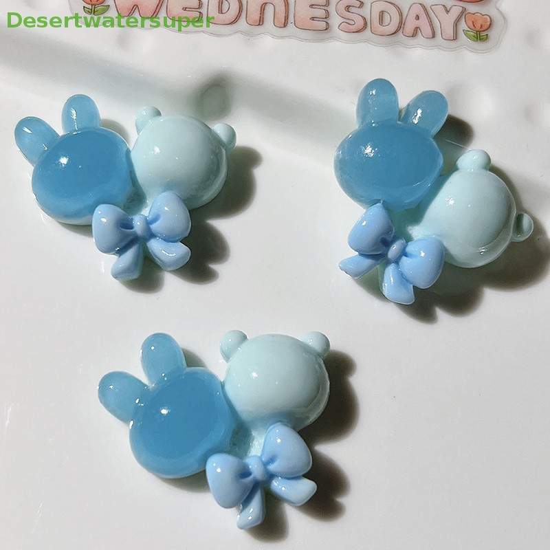 Bộ 5 Thỏ Nhựa Phát Quang Dùng Làm Trang Sức