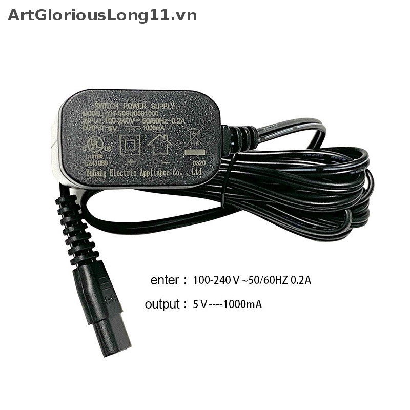 Bộ Sạc Máy Cạo Râu 2 Chấu Phích Cắm US EU Chuyên Dụng Cho Andis 17170 17205