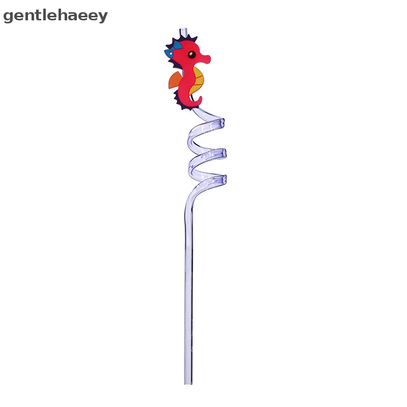 Ống Hút Nhựa PVC Cong Hình Động Vật Hoạt Hình Sáng Tạo Có Thể Tái Sử Dụng