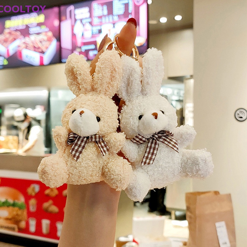 1 Móc Khóa Thỏ Nhồi Bông Dễ Thương