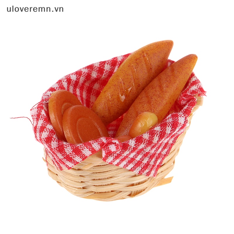 1 Rổ Bánh Mì Mang Đi Dã Ngoại Tỷ Lệ 1: 12 Trang Trí Nhà Búp Bê