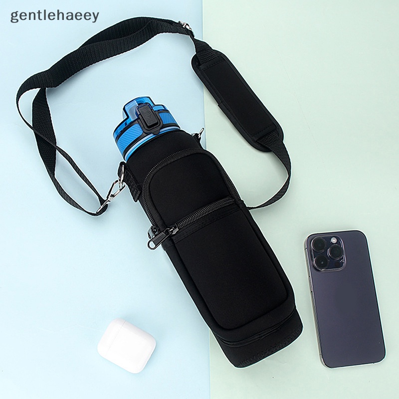 Bình Nước Thể Thao Gent Có Tay Áo Và Ống Hút Với Dây Đeo Chống Rò Rỉ Pro EN