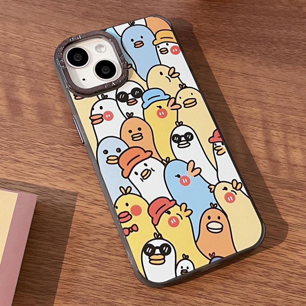 Ốp Điện Thoại Họa Tiết Vịt Hoạt Hình Cho IPhone 14 Pro Max 13 12 11 Pro Max XR XS 7 8 Plus