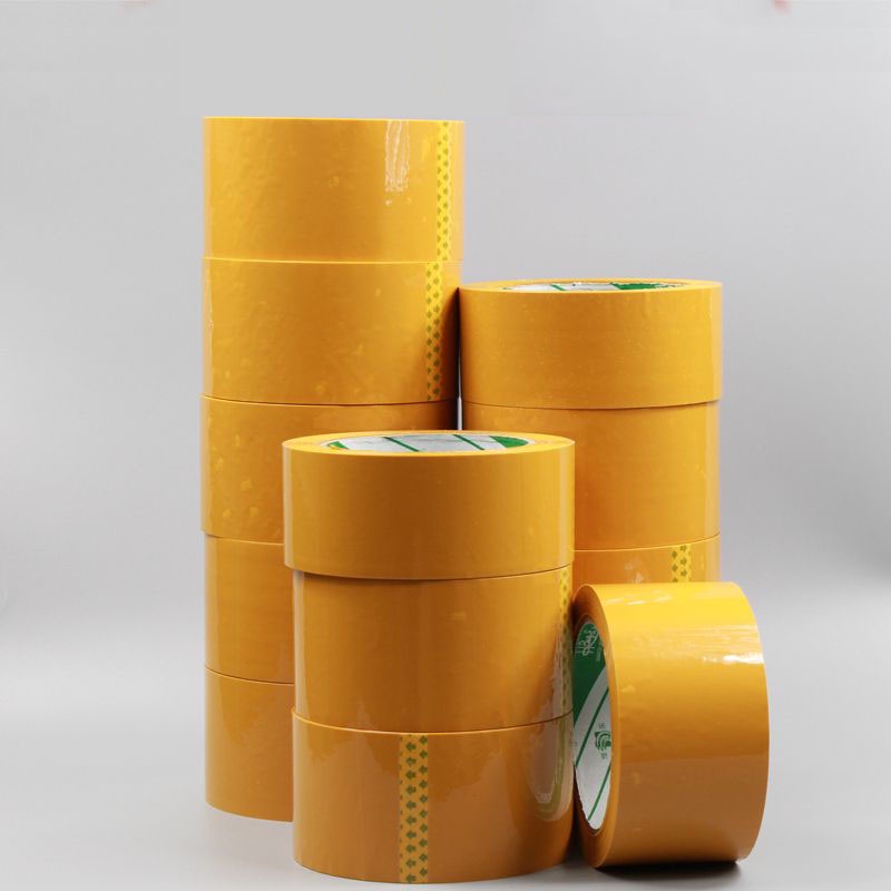 Cuộn Băng Keo Dán Niêm Phong Màu Vàng Trong Suốt Độ Phân Giải Cao 4.8cm * 200M Rộng 4.8cm