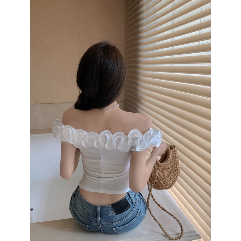 SUXI Áo Kiểu Một Mảnh Màu Trơn Dáng Ôm Gợi Cảm Cho Nữ