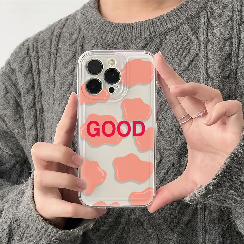 ✅Ốp Điện Thoại Mềm Chống Sốc Họa Tiết Chấm Bi Lớn 13 Màu Hồng Cho iPhone1214pro 6In78 plus11 XUG6