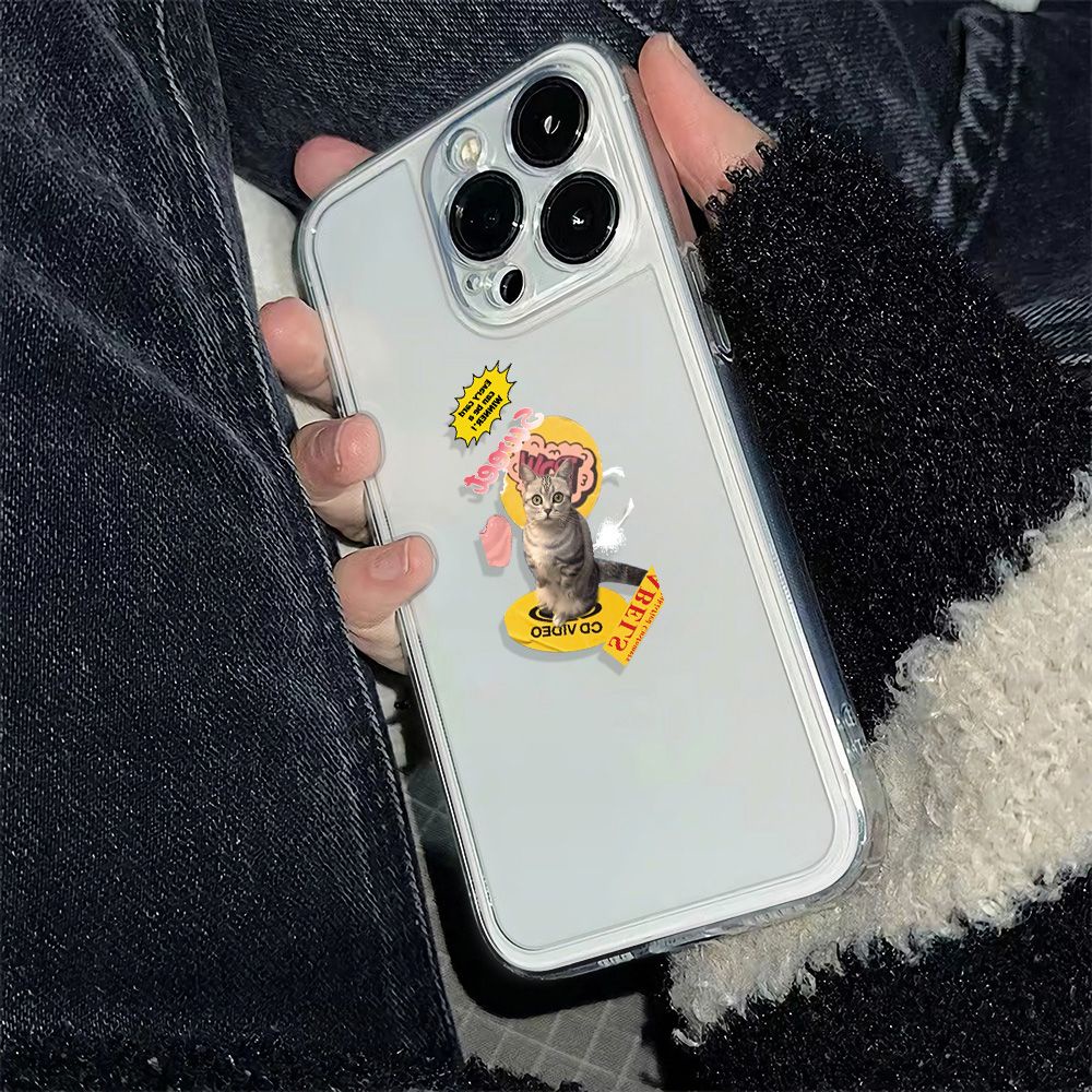 ✅Ốp Điện Thoại Mềm Chống Sốc In Hình Mèo 136In14Proiphone12 7811 max plus Apple J55X