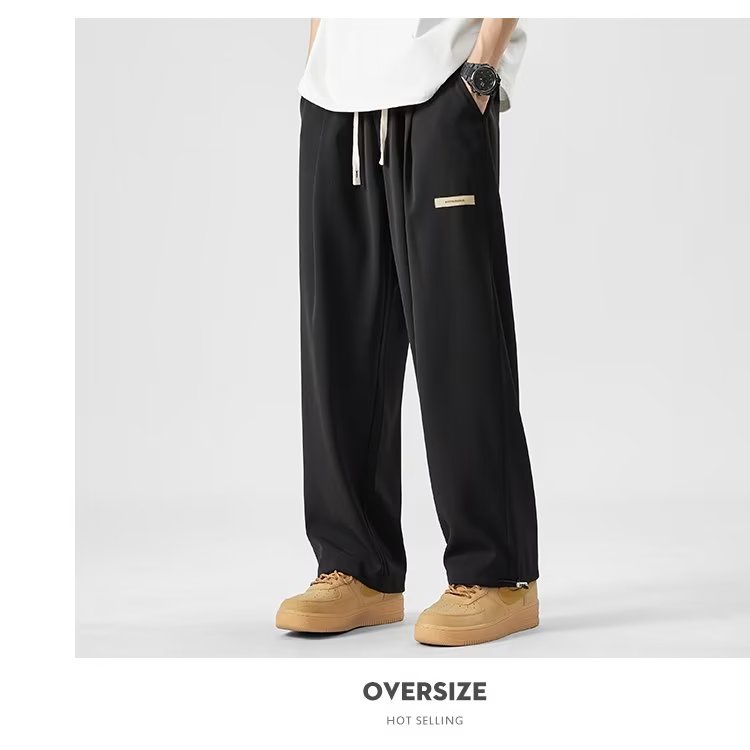 Quần Dài Ống Rộng Mỏng Phong Cách Đường Phố Mỹ Thời Trang Mùa Hè Cho Nam