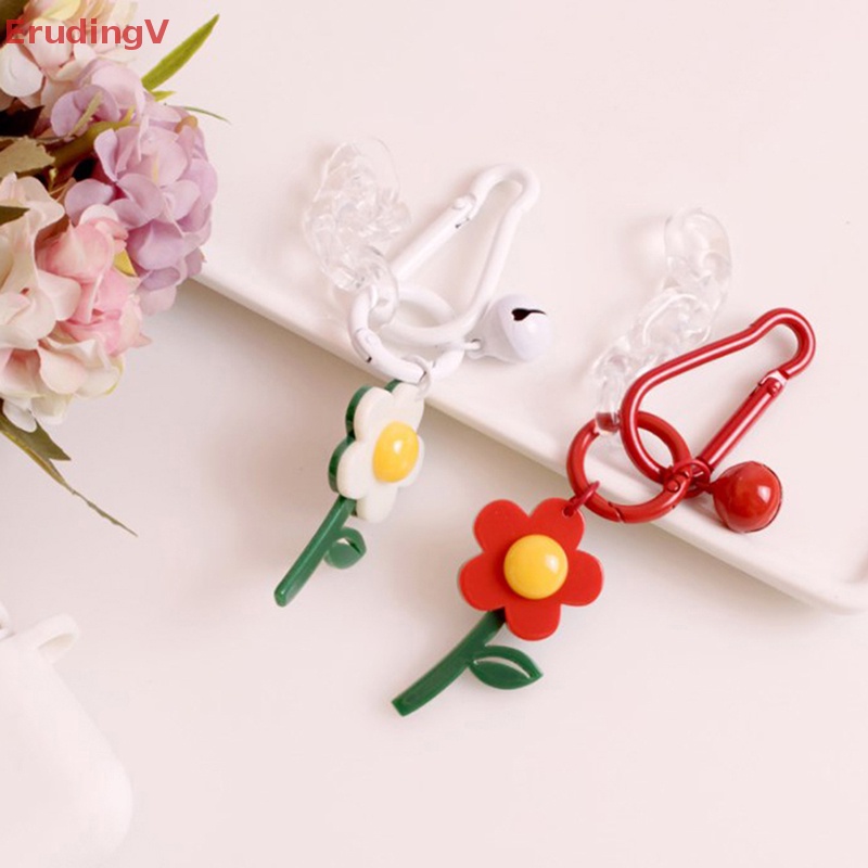 [ErudingV] Móc Chìa Khóa / Túi Xách Hình Hoa Hướng Dương Ngọt Ngào Dễ Thương Cho Nữ