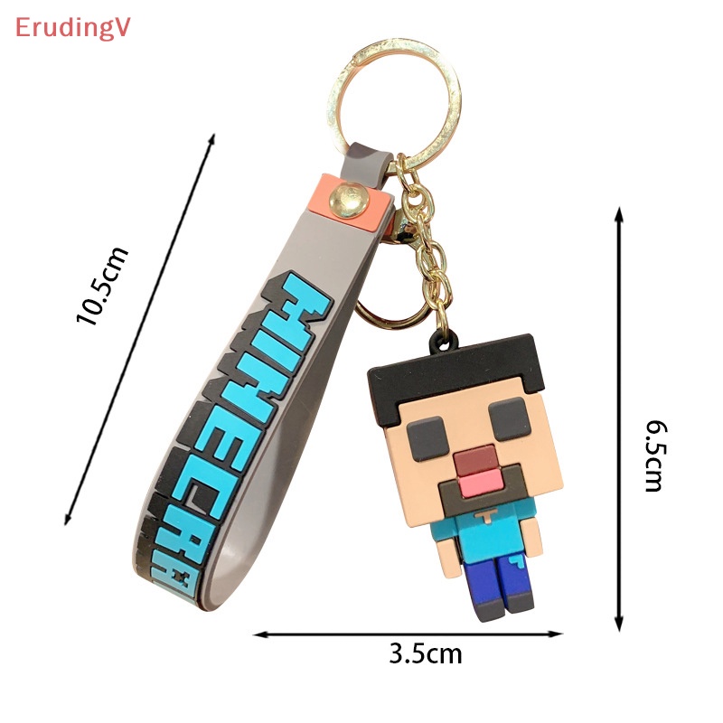 [ErudingV] Móc Khóa Khối Xây Dựng 3D Bằng Silicone Cho Nam [Mới]