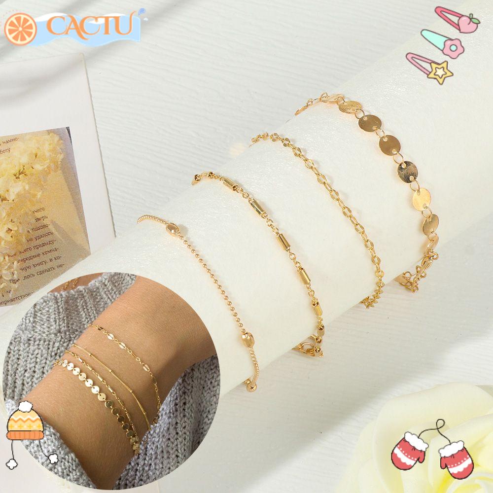 Bộ 4 Vòng Tay Nhiều Lớp Phong Cách Bohemian Thời Trang Cho Nữ