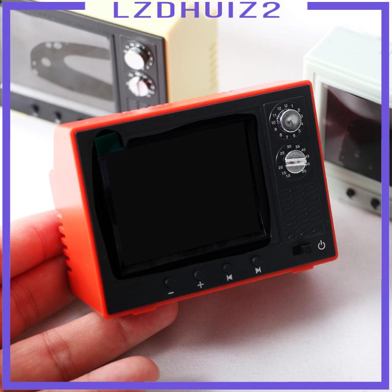 Mô Hình Tv Màu Đỏ Tỉ Lệ 1 / 12 Dùng Trang Trí Nhà Búp Bê DIY