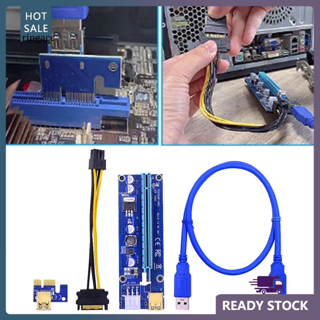 Cáp Mở Rộng PCI-E 1X Sang 16X 009s Tốc Độ Cao Usb 3.0 PCB
